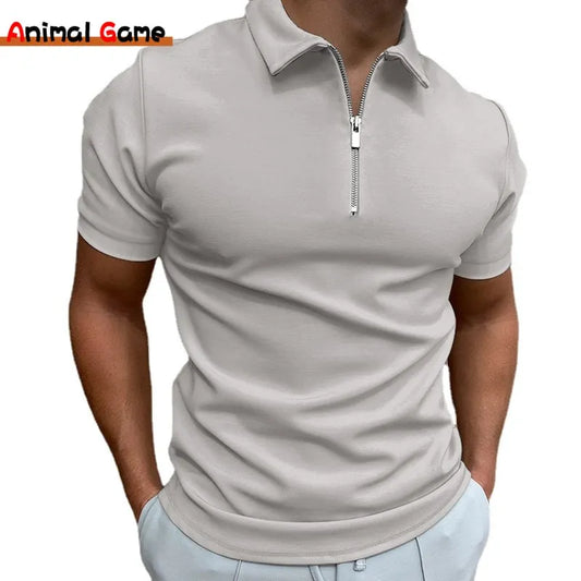 Summer Essentials for the Modern Man" Summer Men's Solid Color  Shirt Short Sleeve