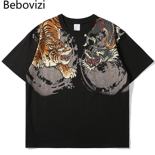 A new T-Shirt Tiger Dragon Print